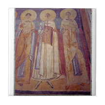 Historiskt konstgjord kermisk platta