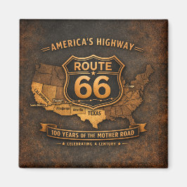 Historiskt landmärke Route 66 Magnet