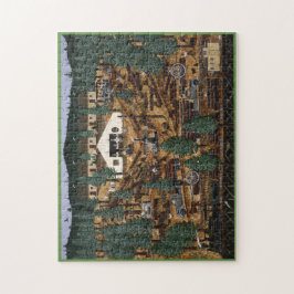 Historiskt logga lägerpussel pussel