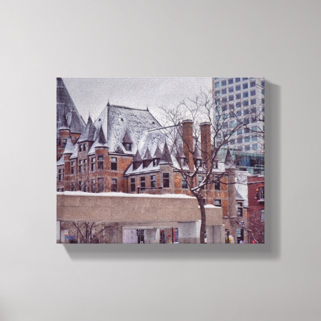 Historiskt Montreal Fine Art Canvas (Framsida)