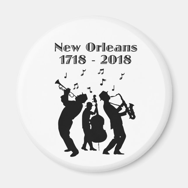 Historiskt New Orleans, trehundraårsjubileum Magnet (Framsidan)