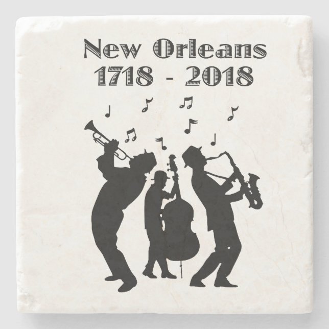 Historiskt New Orleans, trehundraårsjubileum Stenunderlägg (Framsidan)