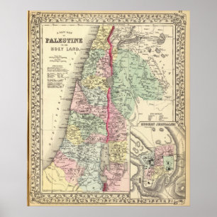 Historiskt Palestina Poster