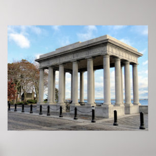 Historiskt Plymouth Sten canopy - skriv ut Poster