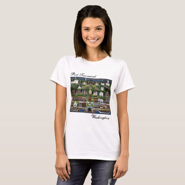 Historiskt Port Townsend, Washington T Shirt (Hel framsida)