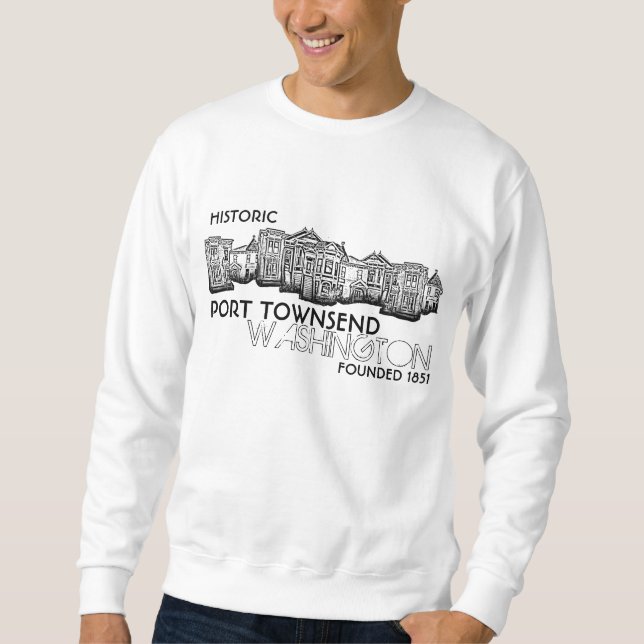 Historiskt portvin Townsend Washington sweatshirt (Framsida)