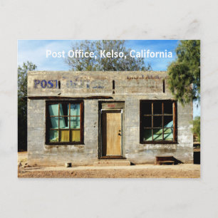 Historiskt postkontor i Kelso California Vykort