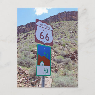 Historiskt rutt 66 Arizona vykort! Vykort
