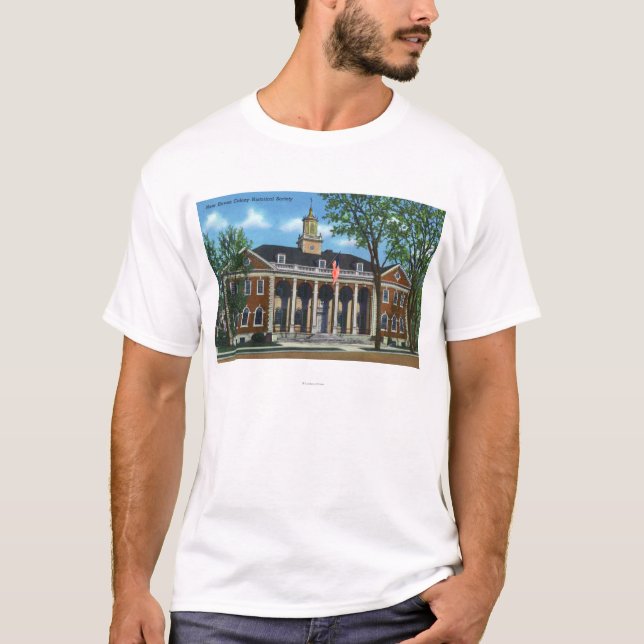 Historiskt samhälle för New Haven koloni T-shirt (Framsida)