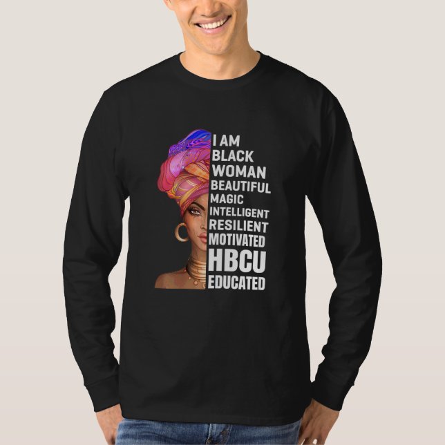 Historiskt sett Black College Universiteten Studen T Shirt (Framsida)