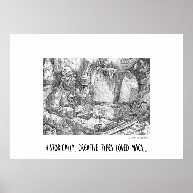 Historiskt sett har kreativ nära Macs Poster (Framsidan)