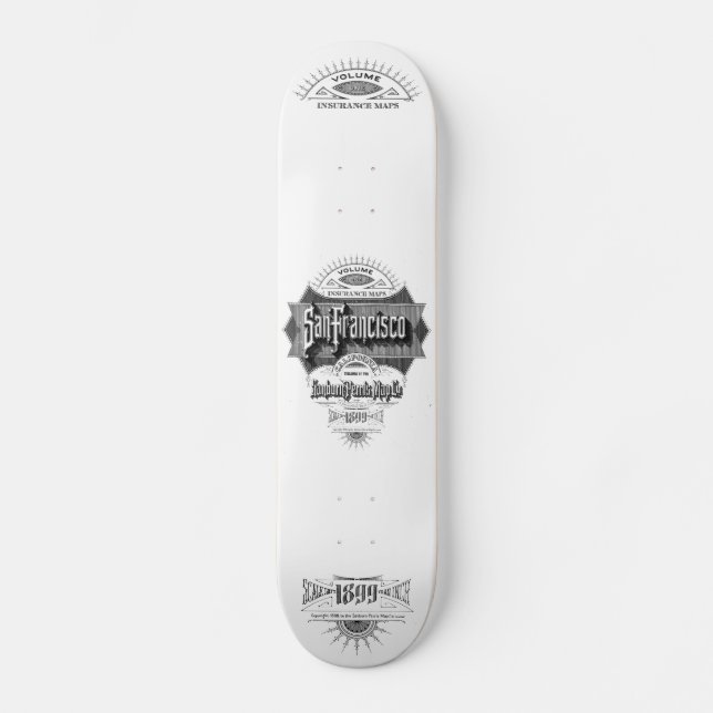 Historiskt SF-däck Skateboard Bräda 21,5 Cm (Framsida)