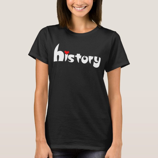 Historiskt småhjärta t shirt (Framsida)
