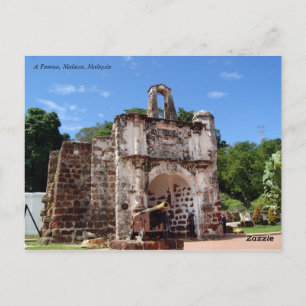 Historiskt ställe i Malaysia (A Famosa) Vykort