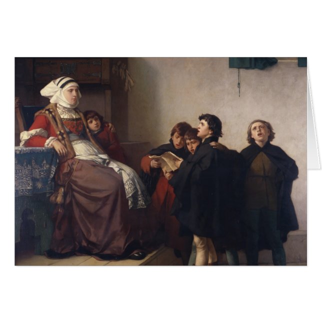 Historiskt tema, 1872 hälsningskort (Framsidan Horizontal)