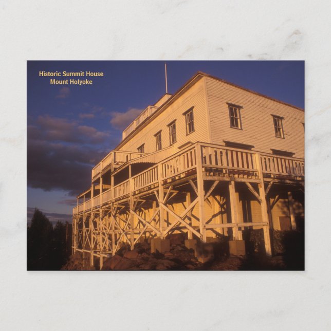 Historiskt toppmöte House Mount Holyoke Vykort (Framsida)