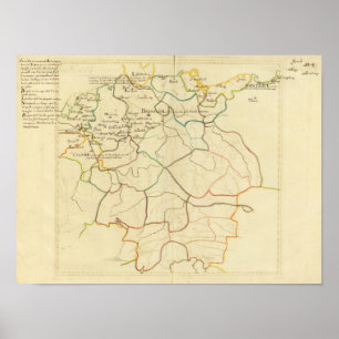 Historiskt Tysklant och Österrike Poster