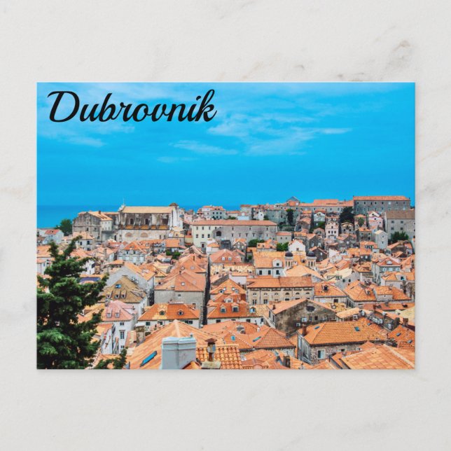 Historiskt vykort från Dubrovnik (Framsida)