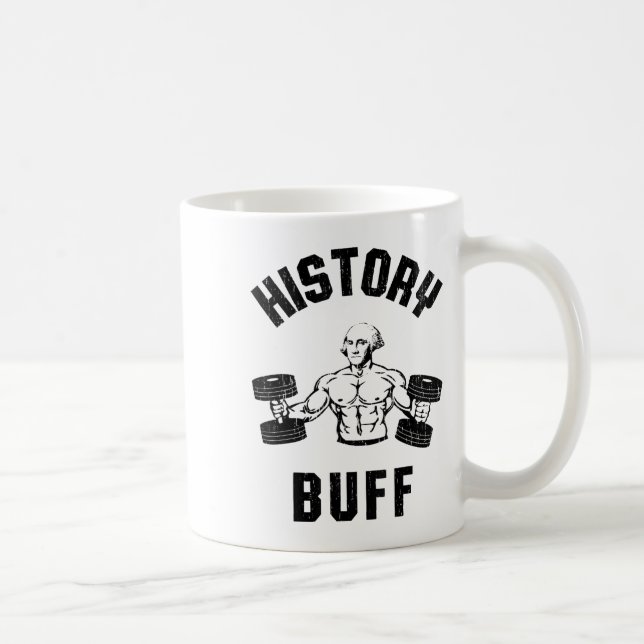 History Buff Funny George Washington Workout , Sma Kaffemugg (Höger)