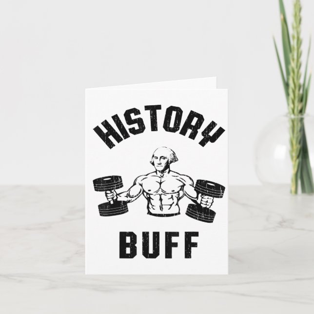 History Buff Funny George Washington Workout , Sma Kort (Framsida)