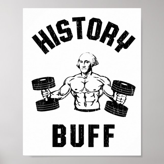 History Buff Funny George Washington Workout , Sma Poster (Framsidan)