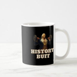 History Buff George Washington 4:e juli Gym Wor Kaffemugg