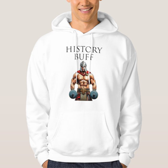 History Buff Roman Centurion Hoodie (Framsida)