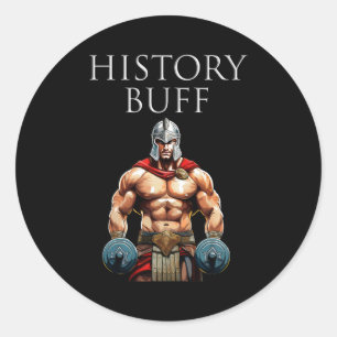 History Buff Roman Centurion Runt Klistermärke