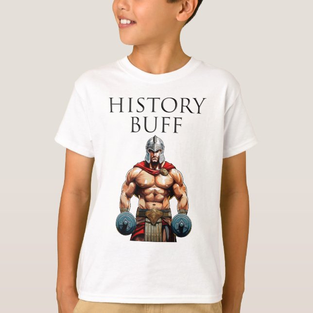 History Buff Roman Centurion T Shirt (Framsida)