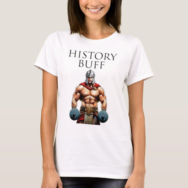 History Buff Roman Centurion T Shirt (Framsida)