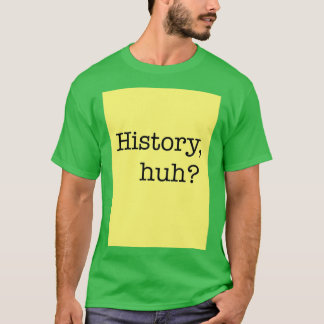 History huh Design Red White and Royal Blue T Shirt