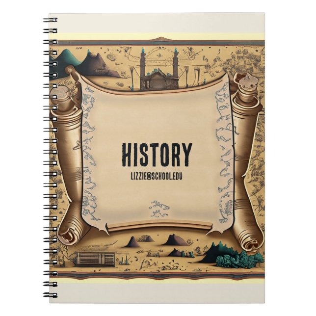 History School Subjekt Anteckningsbok (Framsidan)