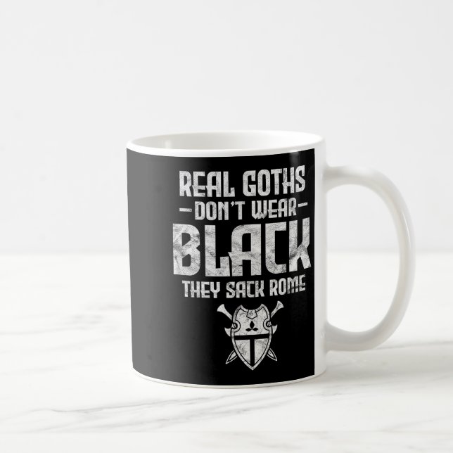 History Teacher Real Goths Don't Wear Black They S Kaffemugg (Höger)