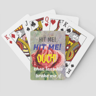 "HIT ME" Black Jack Playing Card Casinokort