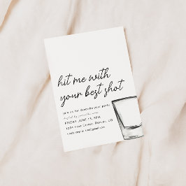 Hit Me With Your Best Shot Festinladning Inbjudningar