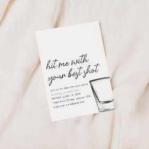 Hit Me With Your Best Shot Festinladning Inbjudningar