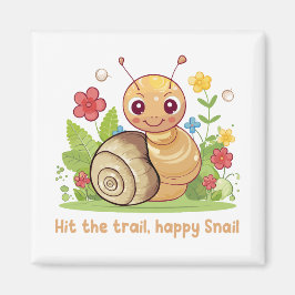 Hit the trail, happy Snail Magnet