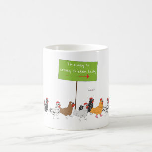Hitåt till den galna fega damen kaffemugg