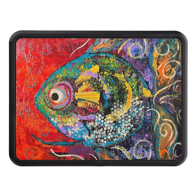 Hitch Cover för fisksläpvagn Dragkroksskydd (Framsidan)