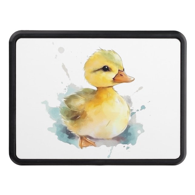 Hitch Cover-hölje för vattenfärgen baby Anka Dragkroksskydd (Framsidan)