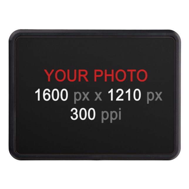 Hitch Cover-skydd för personlig Anpassningsbar för Dragkroksskydd (Framsidan)