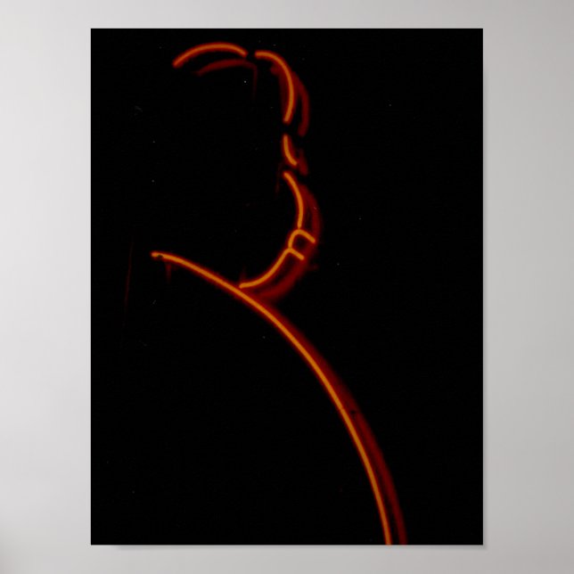 Hitchcock in Neon, Chicago Neon Sign Poster (Framsidan)