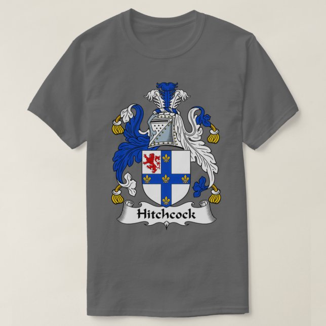 Hitchcock Jackar om Arm Family Crest T Shirt (Design framsida)