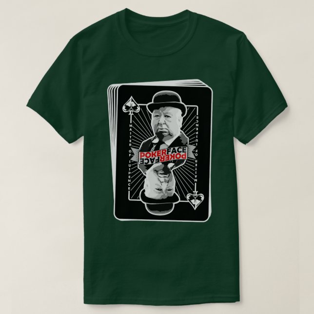 HITCHCOCK POKERFACE DECK OF PLAYCDS TShirt T Shirt (Design framsida)