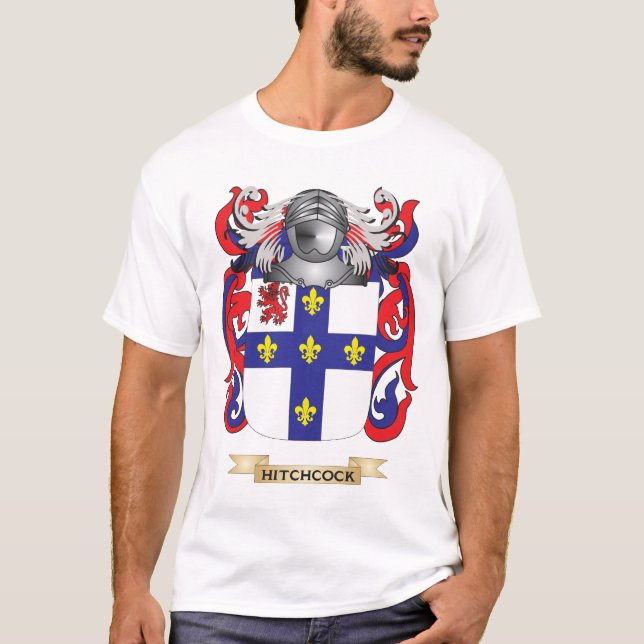 Hitchcock vapensköld (familjvapenskölden) tee (Framsida)