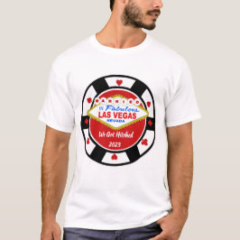 Hitched in Vegas Poker Chip T-Shirt