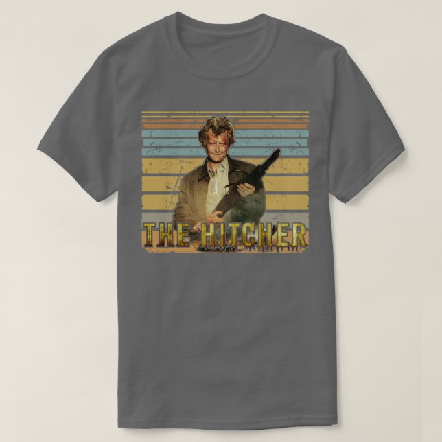 Hitcher Retro-filmen T Shirt (Design framsida)