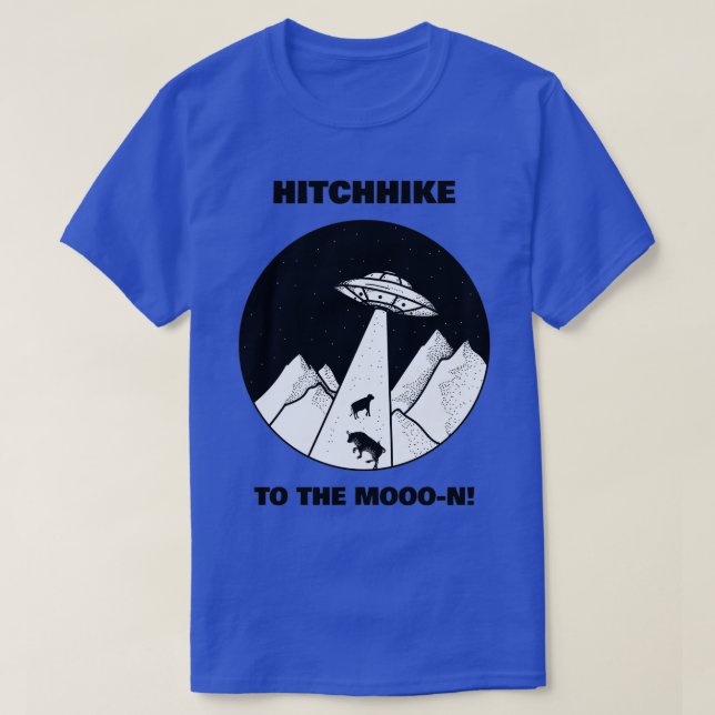 Hitchhike till månen t shirt (Design framsida)