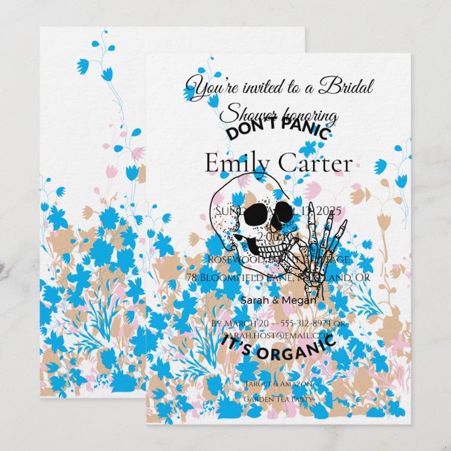 Hitchhiker’s Guide Art | Minimalist Cult Classic Inbjudningar (Fram/baksida)