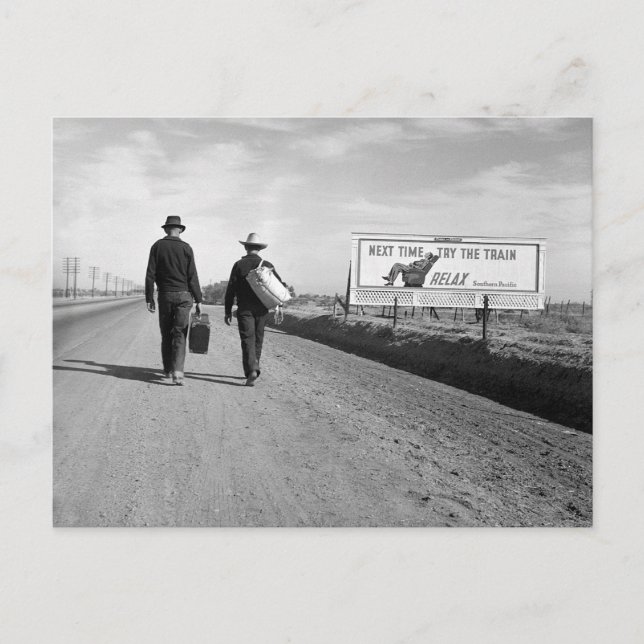 Hitchhikers, 1937 vykort (Framsida)